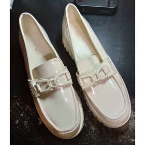 Nine West Shoes Ladies 10‎ Cream Loafer 1.5 inch Heel
